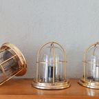 Set Van 3 Vintage Gouden Schip Stijl Plafondlampen thumbnail 6