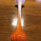 Vaas ‘bloem’ Oranje-wit thumbnail 6