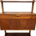 Vintage Wandmeubel Wandkast Teak Fineer Simpla Vrijstaand Ja thumbnail 3