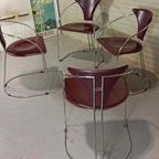 Set Van 4 Vintage Postmodern 'Linda' Eetkamerstoelen, Arrben thumbnail 4