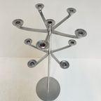 Zilverkleurige Kandelaar 100 Cm, 1980’S thumbnail 6
