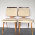 2 Vintage Eetkamerstoelen thumbnail 5