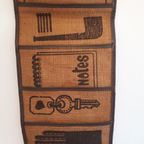 * 70's Jute Obberg Wandkleed Wandecoratie Jaren 70 Wandkleedje thumbnail 3