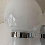 Space Age Wandlamp Met Glazen Bol , Glashutte Limburg thumbnail 3