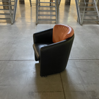 Leolux Suva Vintage Leather Orange And Black thumbnail 2