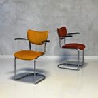 Gebr De Wit 3011 Eetkamerstoelen Vintage Geel Terra Prijs Ps thumbnail 2