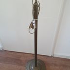 Vintage - Vloerlamp - Staande Lamp - Koper - Opaline Kap thumbnail 11