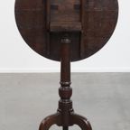 Leuke Antieke Engelse Tilttop Tafel/ Bijzettafel Uit 19e Eeuw Met Een Rond Blad thumbnail 4