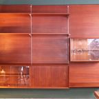 Vintage Scandinavische Teakhouten Wandkast thumbnail 14