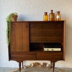 Retro Vintage Mid-century Dressoir,high-board,barkast thumbnail 6