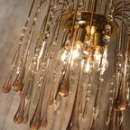 Roze Teardrop Murano Vintage Lamp thumbnail 9