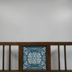 Antieke (Jugendstil) Houten Paraplubak (Handdoekhouder) thumbnail 5