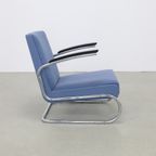 Vintage Bauhaus Buisframe Fauteuil W.H. Gispen Model S411 Mücke Melder thumbnail 4