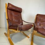 2X Ingmar Relling Siësta Stoelen. Hem En Haar. Lederen Westnofa Stoelen thumbnail 5