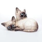 Beswick Vintage Beeldje Siamese Poesjes thumbnail 3