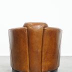 Karaktervolle En Unieke Bruine Aviator Design Fauteuil Gemaakt Van Rundleer thumbnail 5