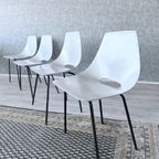 4x Vintage Tonneau Chairs Design By Pierre Guariche thumbnail 19