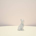 WIT Porseleinen Beeldje Bulldog thumbnail 3