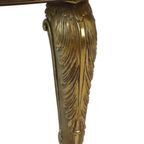 Ronde Salontafel Onyx Marmer Messing Hollywood Regency Stijl Fifties thumbnail 17