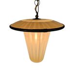 Hanglamp - Messing - Koper - Lantaarnlamp - Jaren 50 thumbnail 4