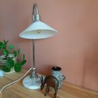 Vintage Ikea Tafellamp Marmer Chroom Melkglas thumbnail 6