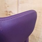 Stijlvolle Strakke Lexi Lounge Paarse Draaifauteuil thumbnail 12