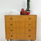 Zweedse Vintage Teak Fineren Ladekast Umasjo thumbnail 13