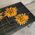 Design Koffietafel Keramieken Tegels 'Sunflower' Jaren 70 thumbnail 5