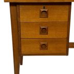 Vintage Bureau Jaren 60 Compacte Werkplek Teak Design thumbnail 6