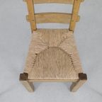 6X Brutalist Dining Chair With Cane Seats, 1970S thumbnail 9