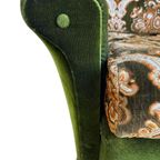 Vintage Mosgroene Fauteuil / Eenzit thumbnail 2
