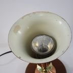 Mcm - Copper - ‘Trumpet’ Table Lamp - Made By Phillips, Probably Louis Kalff thumbnail 5