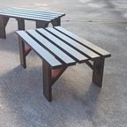 Vintage Houten Lattenbank Salontafel Bijzettafel, P/p/s thumbnail 15