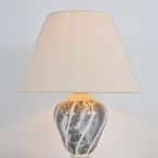 Vintage Jar Tafellamp Marmer Keramiek France 1980 Regency thumbnail 3