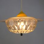 Zeldzame Kunststof Retrolamp Met Geel Tintje - 1970 thumbnail 2