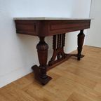 Antieke Franse Sidetable, Haltafel, Bijzettafel Wandconsole Marmer Blad thumbnail 9