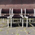 6 Zeldzame Pastoe Design Stoelen. Pastoe Eetkamer Stoelen. Unieke Vintage Stoelen thumbnail 3