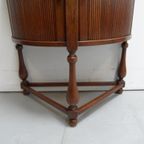 Eiken Halve Maan Tafel Met Rolluik thumbnail 6