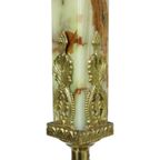 Hollywood Regency Kapstok Onyx En Messing Fifties 167Cm thumbnail 12
