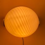 Oval Wall Or Ceiling Lamp Made Of Murano Glass thumbnail 9