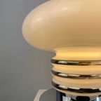 Mid-Century White Glass And Chrome Table Lamp By Leclaire & Schäfer 1970 - Tnc1 thumbnail 5