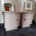 Antieke Engelse Kaptafel Spiegel, Vintage Spiegeltje thumbnail 7