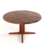 Niels Bach Vintage Ronde Eettafel Eetkamertafel Deens Massief Teak thumbnail 4