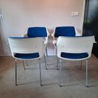 4 + 1 Vintage Gispen 2225 Stoelen thumbnail 5