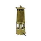Oude Messing Mijnwerkerslamp Memorabilia Mijn 26cm thumbnail 10
