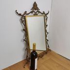 Vintage Barok Messing Spiegel Kuifspiegel Schouwspiegel thumbnail 14