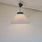 Vintage Kunststof Hanglamp Wit Blauw. thumbnail 7