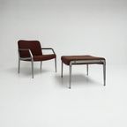 Fauteuil Met Voetenbank Toegeschreven Aan Gispen, 1960's thumbnail 2