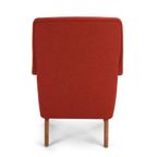 Deens Design Rode Heren Fauteuil Van Johannes Andersen Gemaakt Door Cfc Silkeborg, 1960S thumbnail 5