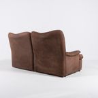 Vintage Aniline Leather 2-Seats Sofa From 1970’S thumbnail 7